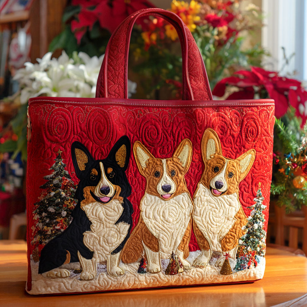 Jingle Paws Quilted Tote Bag Great Gifts For Dog Owners