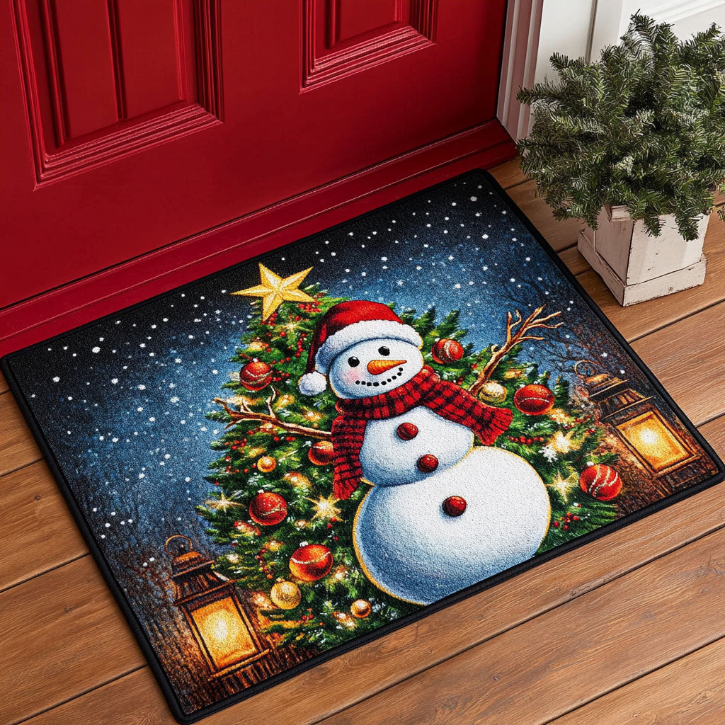 Jingle Star Doormat Perfect Gift For Friends and Family on Christmas Day
