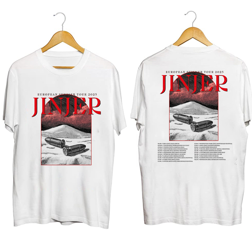 Jinjer Band Summer Tour 2025 Shirt Jinjer Merch Gifts For Music Enthusiasts