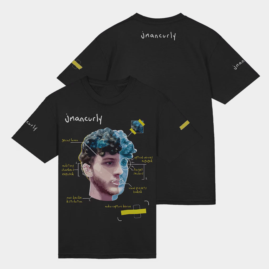 Jmancurly Merch 3D Head Shirt Jmancurly T-Shirt Unique Gifts For Brothers
