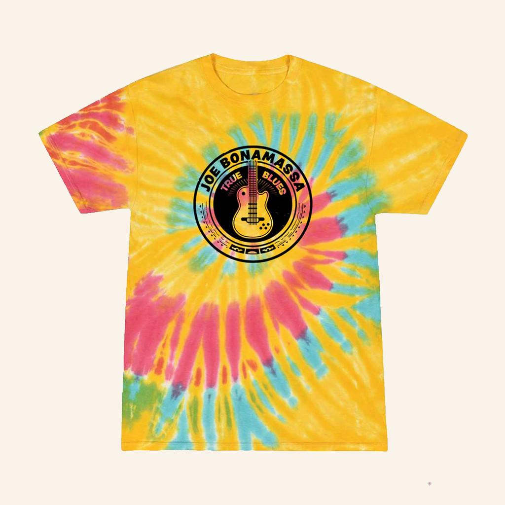 Joe Bonamassa's Merch True Blues Multi Color Tie Dye T-Shirt Gifts For Music Lovers Joe Bonamassa's Merch True Blues Multi Color Tie Dye T-Shirt Gifts For Music Lovers