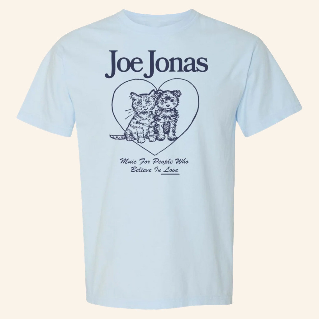 Joe Jonas Merch Animal Friends Shirt Music For People Who Believe In Love T-Shirt Fan Gifts