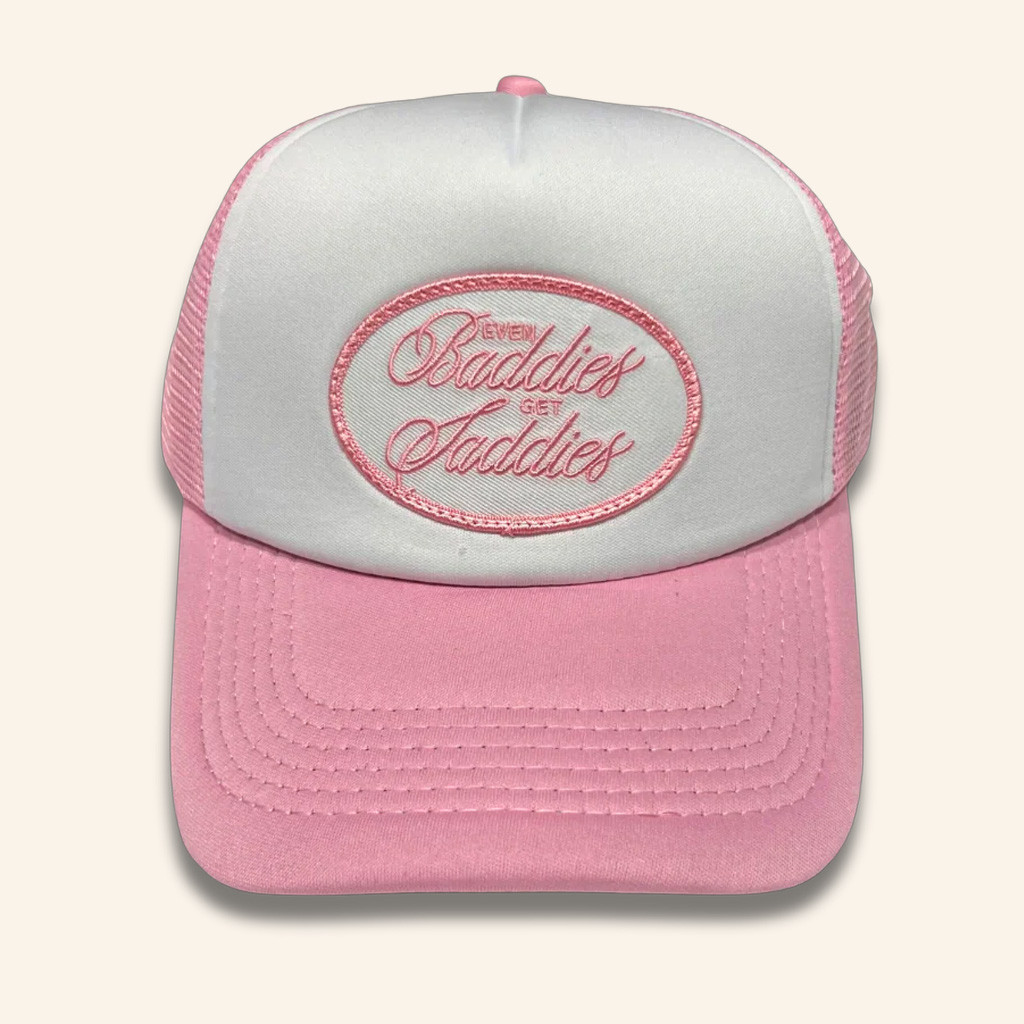 Joe Jonas Merch Even Baddie Gets Saddie Trucker Hat Embroidered Gifts For Girlfriend