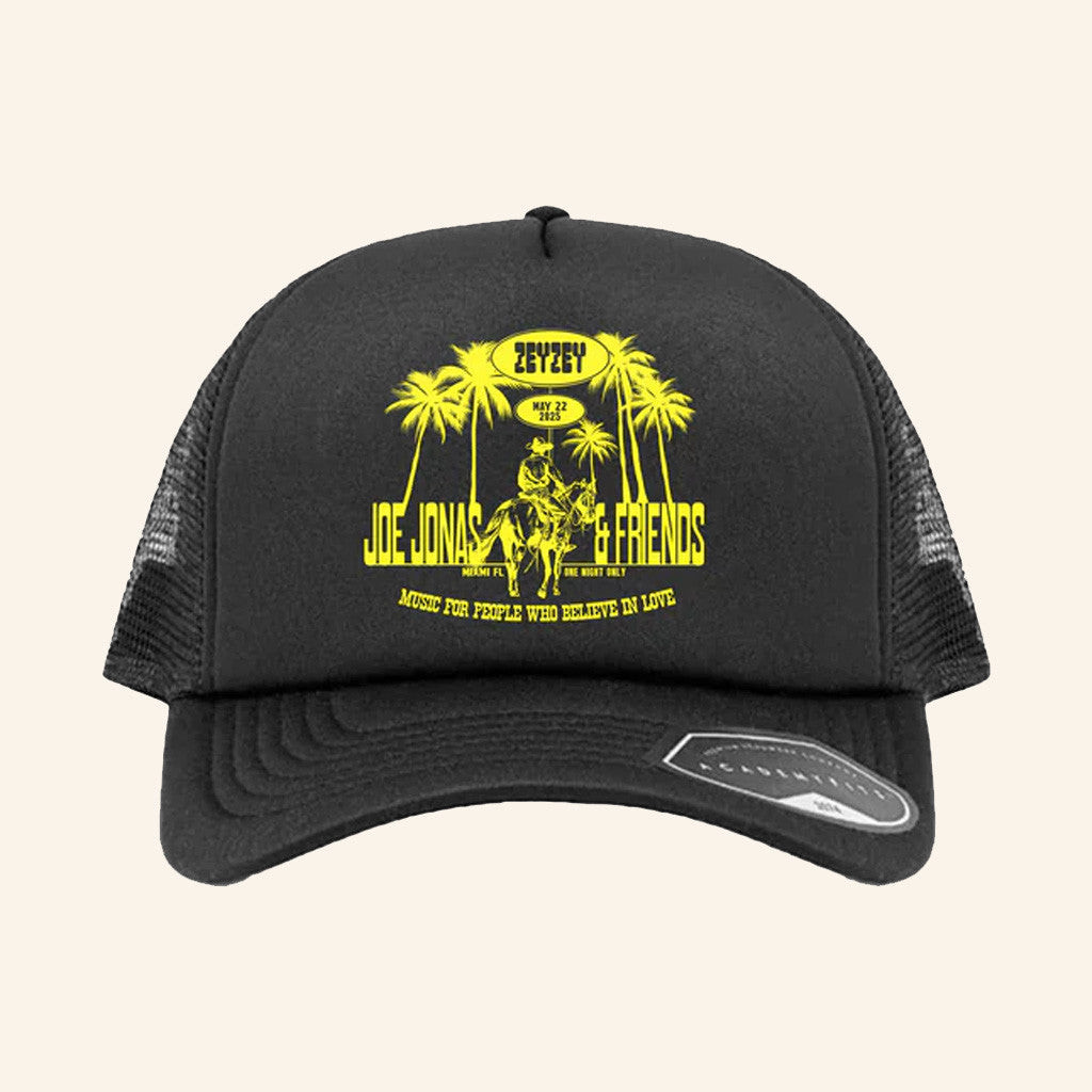 Joe Jonas Merch Miami Trucker Hat Best Gifts For Boyfriend Joe Jonas Merch Miami Trucker Hat Best Gifts For Boyfriend