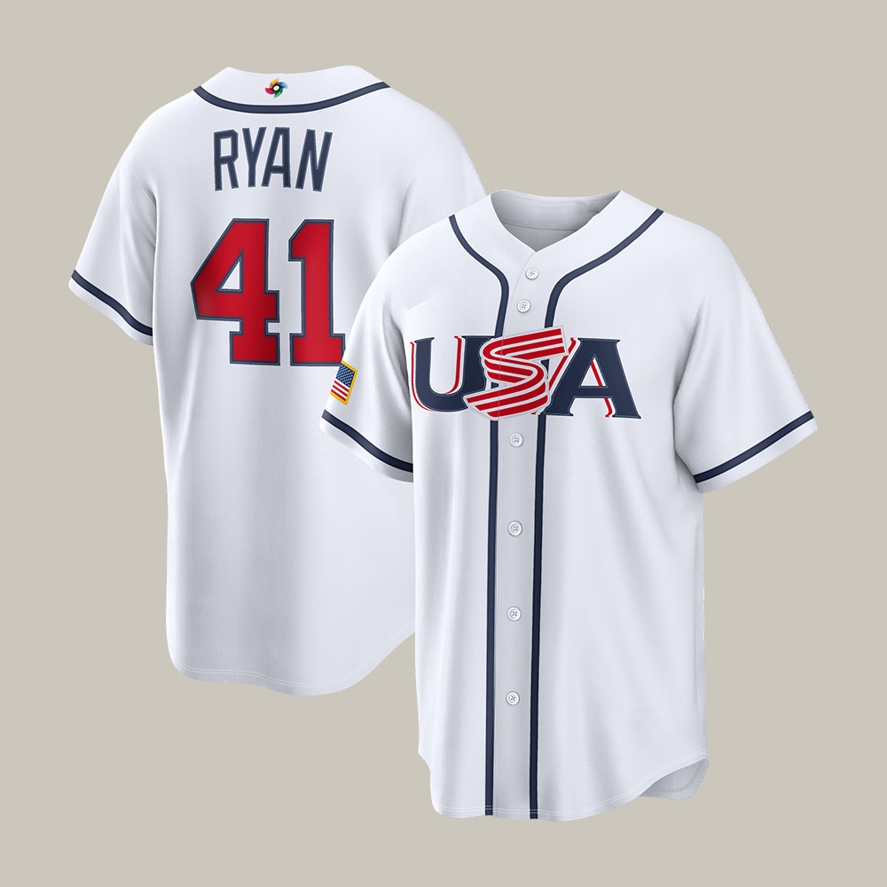Joe Ryan USA 2026 World Baseball Classic 41 Jersey Baseball Merch Game Day Gift For Him