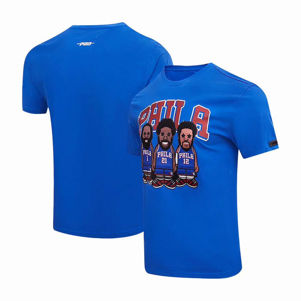 Joel Embiid Tobias Harris James Harden Philadelphia 76ers T-Shirt 2026 NBA Playoffs Merch Fan Gear