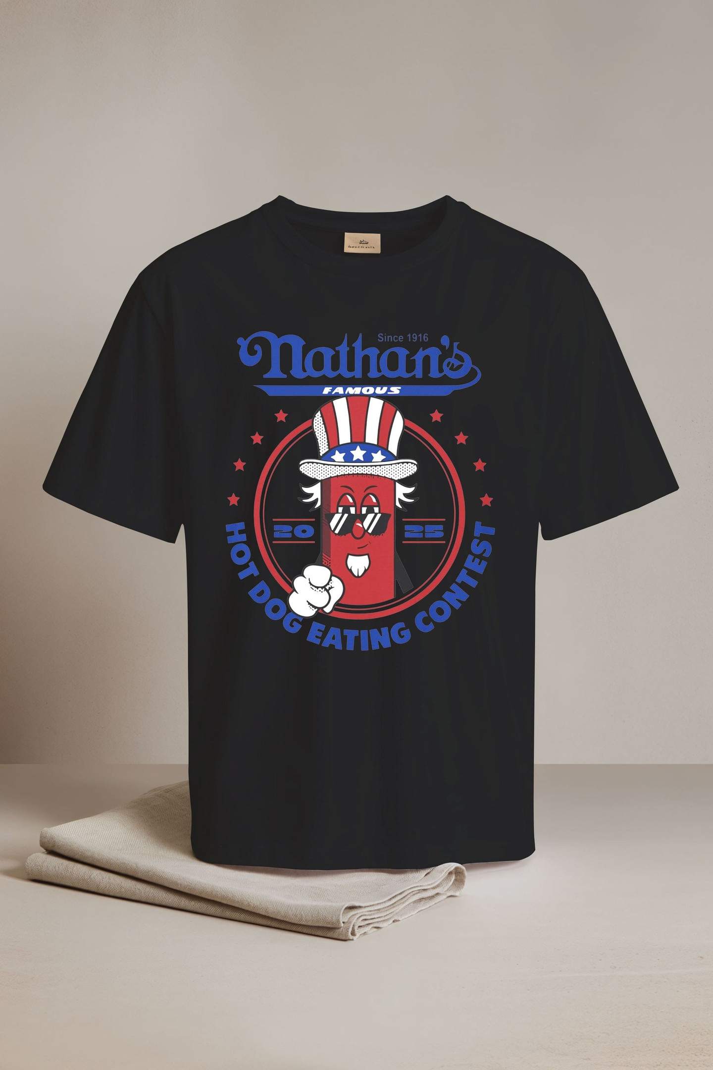 Joey Chestnut Nathan Hot Dog Eating Contest 2025 black Shirt Gift For Joey Chestnut Fans