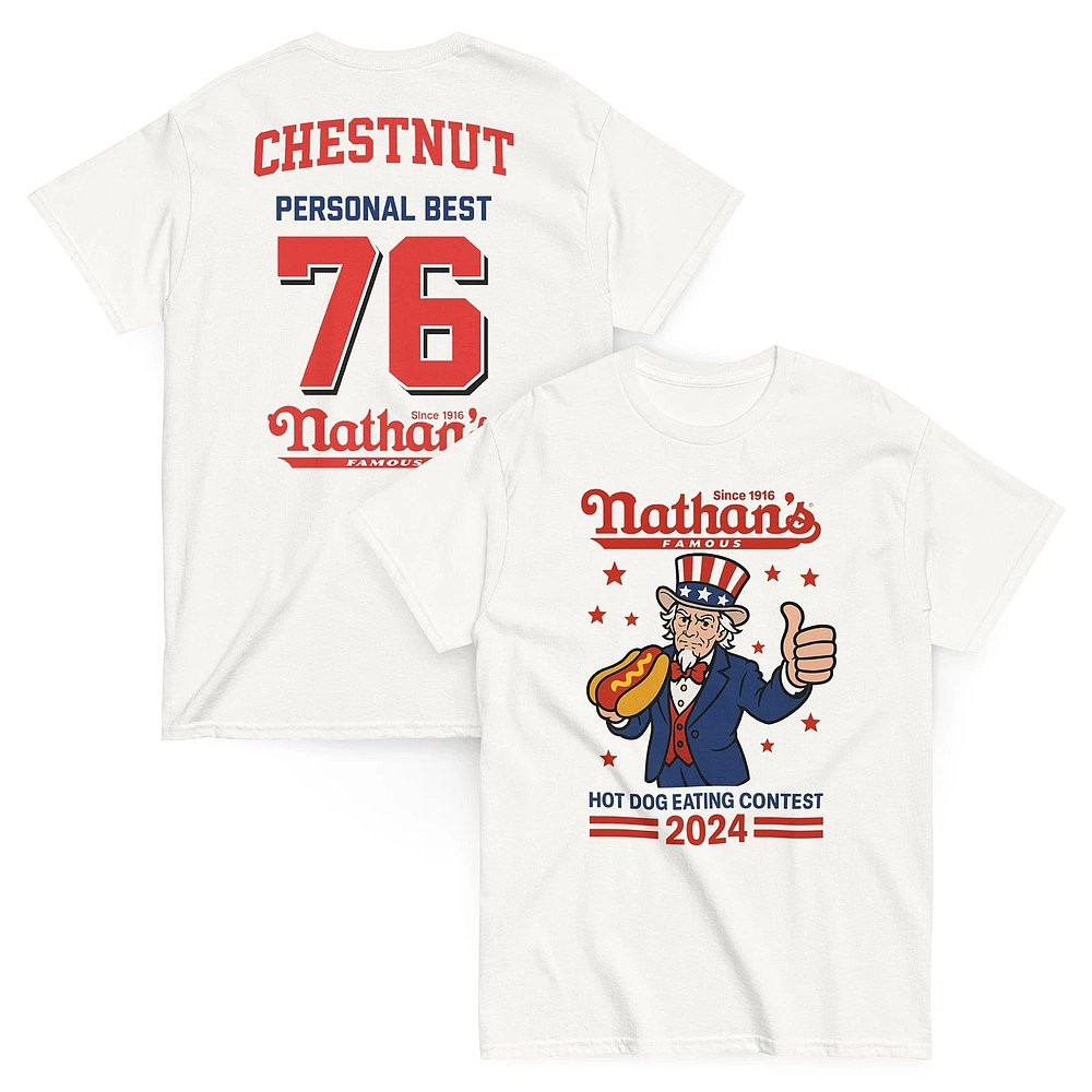 Joey Chestnut Shirt Hot Dog Eating Contest Record Nathans T-Shirt Fans Gifts