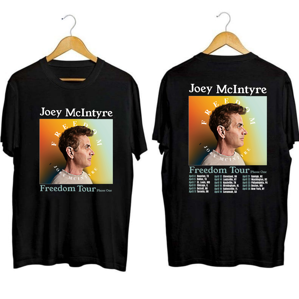 Joey McIntyre Freedom Tour Shirt Joey McIntyre Merch Music Gift Ideas For Guys