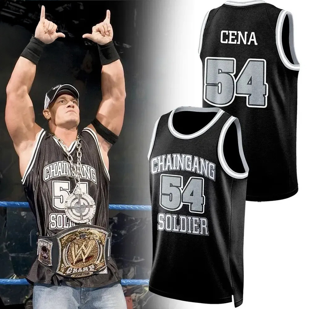 John Cena CHAINGANG SOLDIER Limited Edition Basketball Jersey Fans Gifts