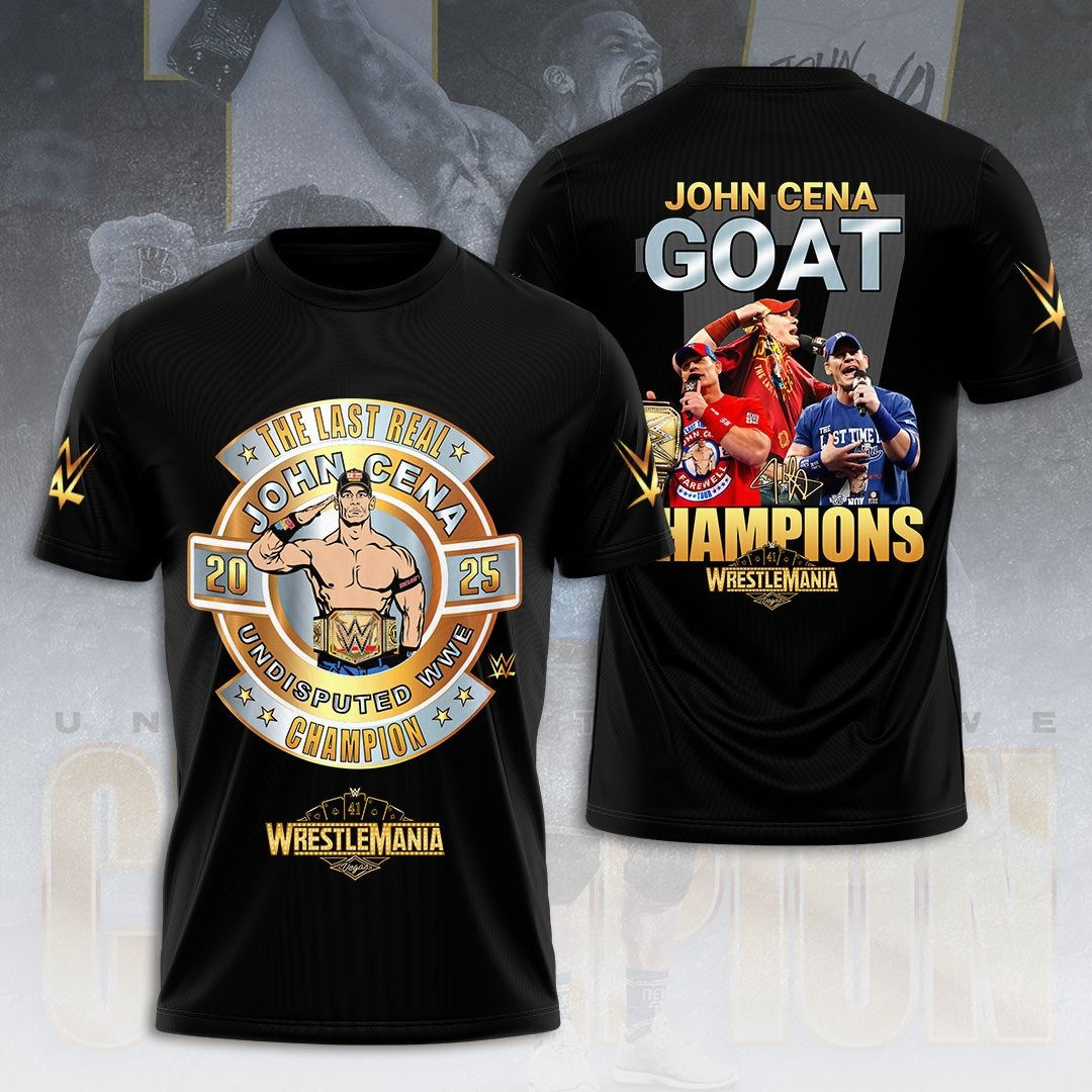 John Cena Goat Champion WWE 2025 T-Shirt John Cena Shirt Gifts For Dad