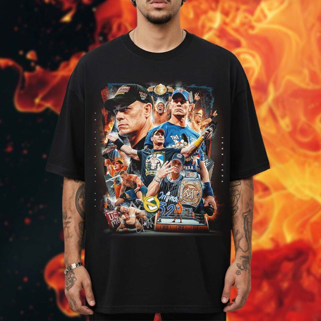 John Cena Merch WWE Thank You Cena The Greatest Of All Time T-Shirt Gifts Ideas For Brothers