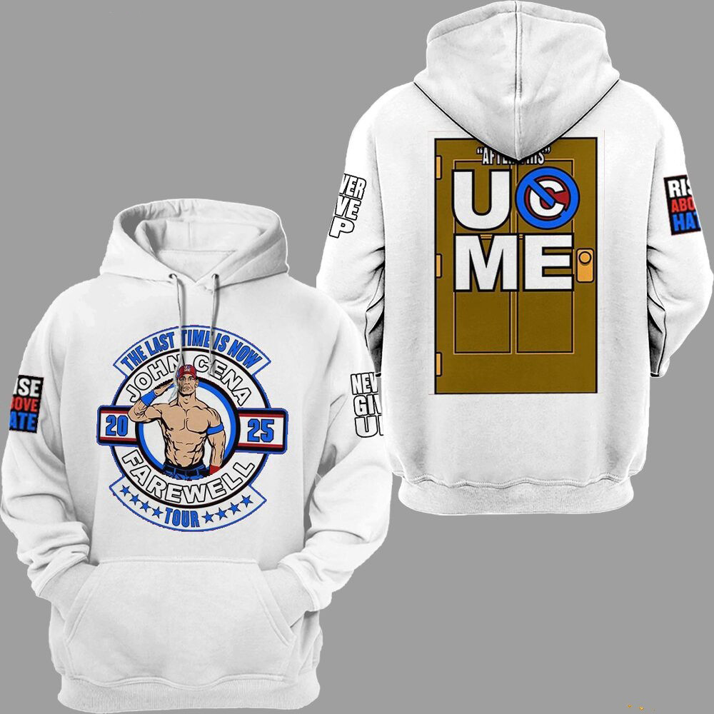 John Cena The Last Time Is Now White Hoodie Gifts For Fans