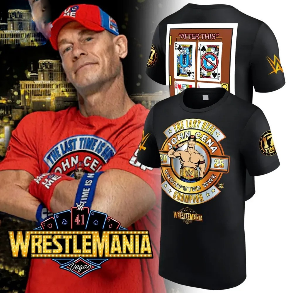 John Cena Undisputed WWE Champion 2025 Limited Edition T-Shirt Gift For Golfer Husband