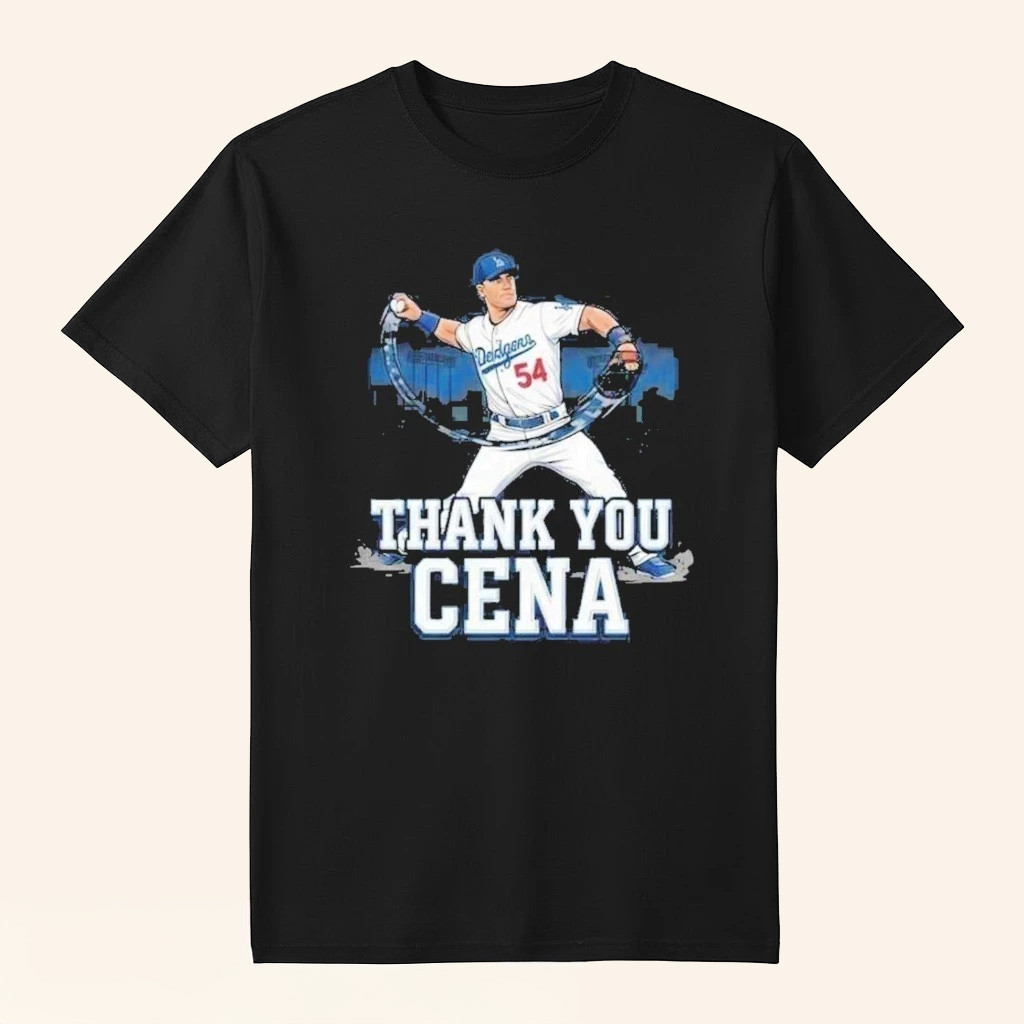 John Cena X Los Angeles Dodgers Thank You Cena Wwe Legend Final Match December 13 Retirement Tour 2025 T Shirts