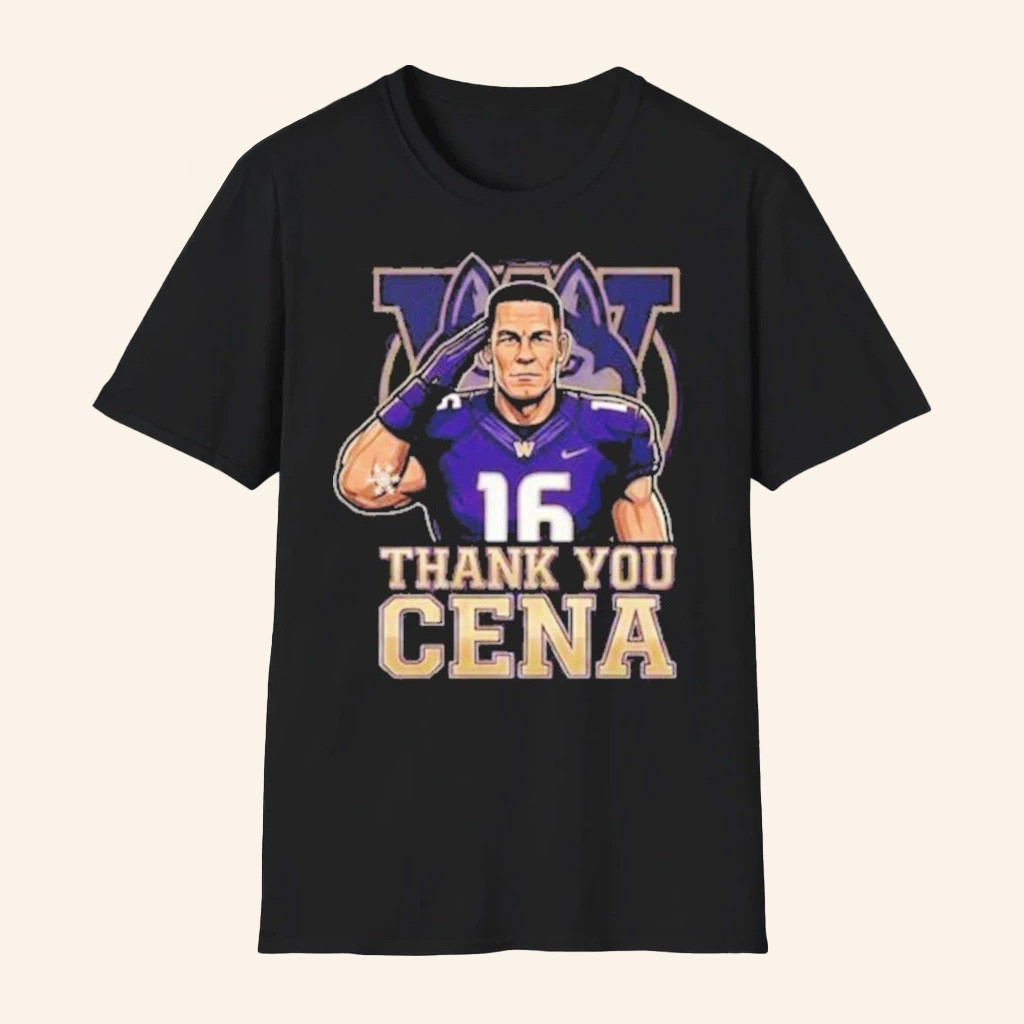 John Cena X Washington Huskies Thank You Cena Wwe Legend Final Match December 13 Retirement Tour 2025 T Shirts