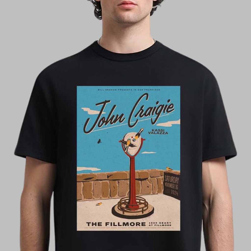 John Craigie Merch Poster For Show In San Francisco California 2024 T-Shirt Fans Gifts John Craigie Merch Poster For Show In San Francisco California 2024 T-Shirt Fans Gifts