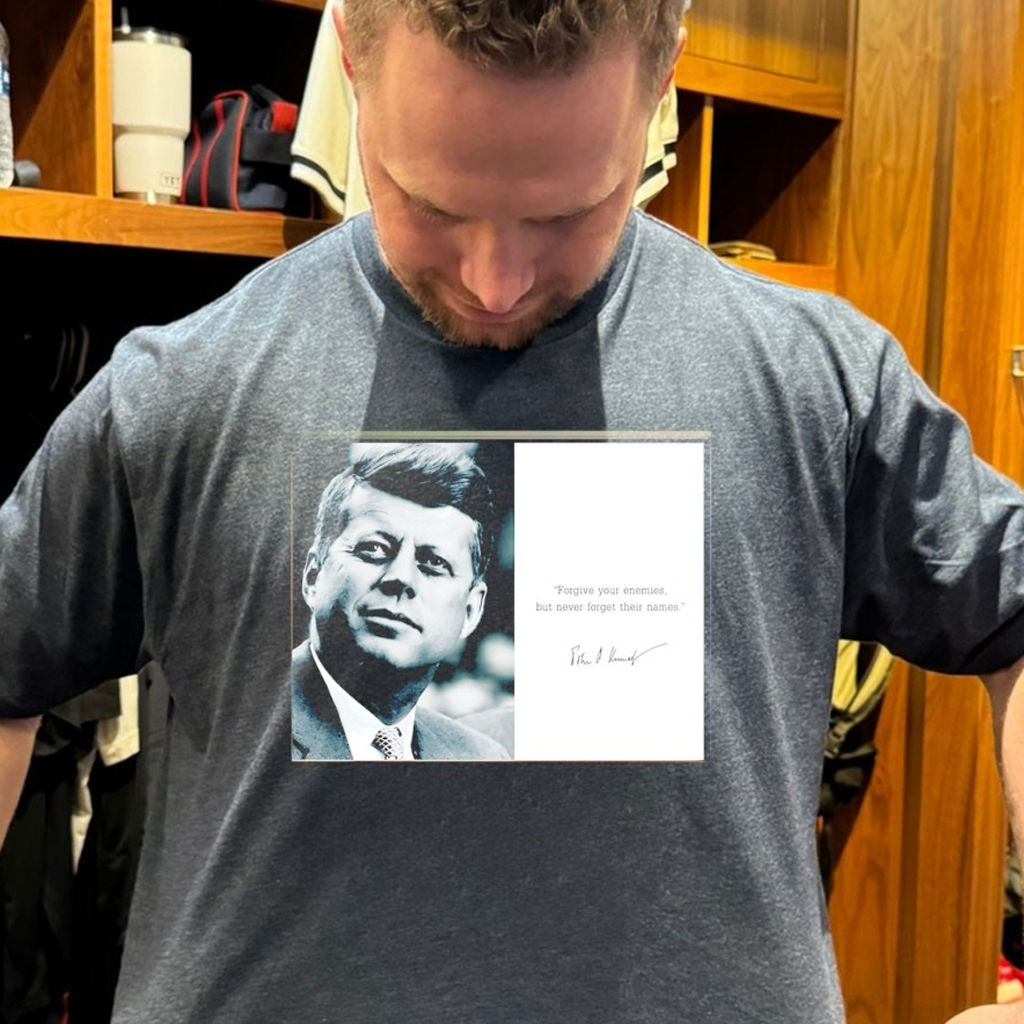 John F Kennedy Forgive Your Enemies But Never Forget Their Names Photo Shirt