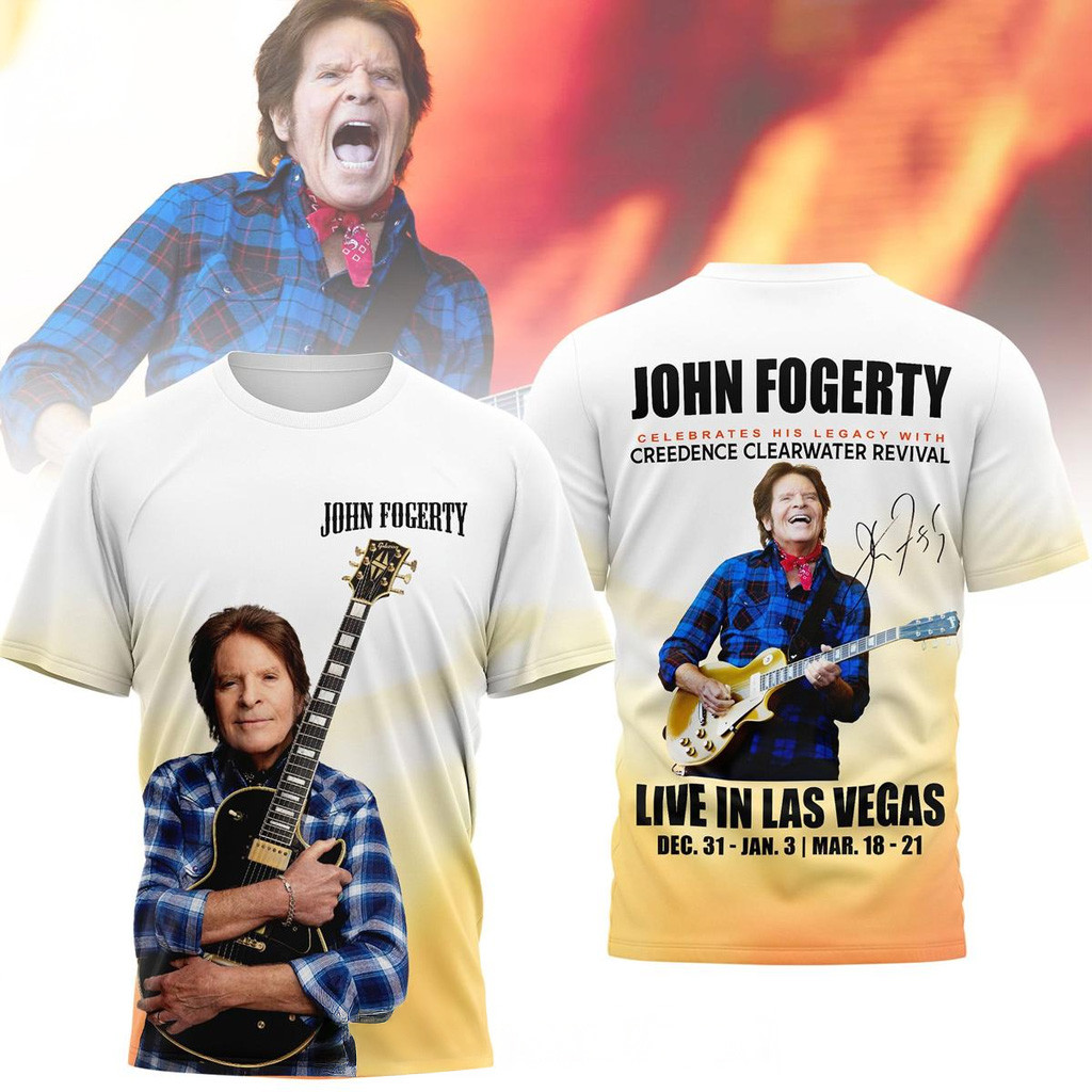 John Fogerty Creedence Clearwater Revival T-Shirt John Fogerty Merch Gifts For Music Fans