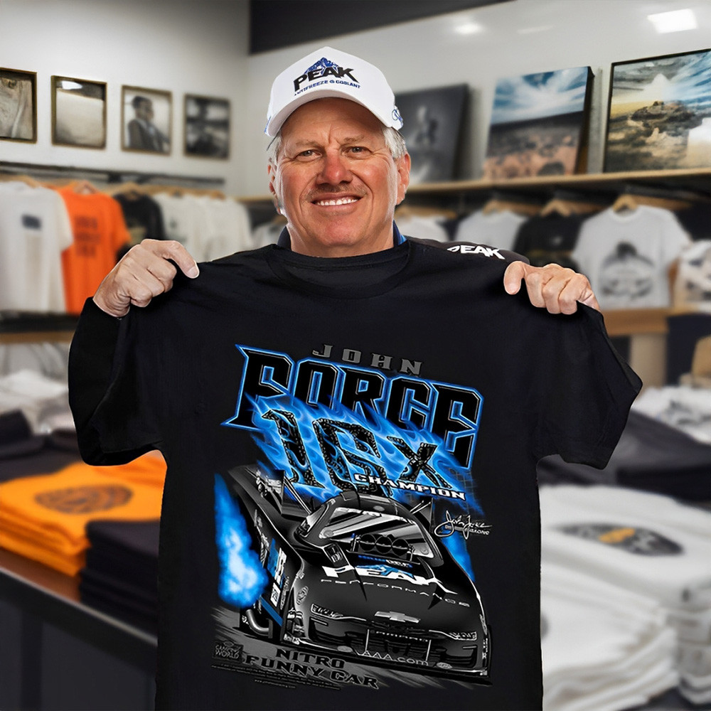 John Force Racing Shirt 16X Champions John Force Tee Shirt Gifts For Fans