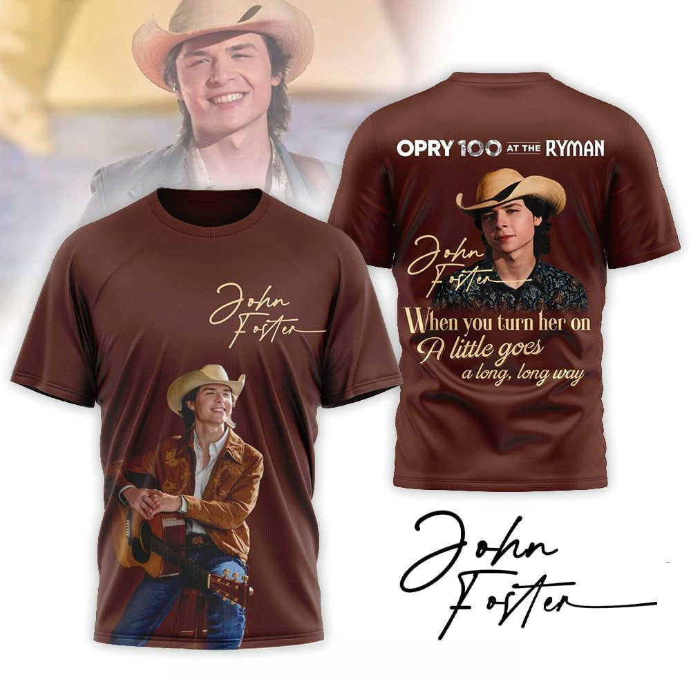 John Foster Opry 100 At The Ryman T-Shirt John Foster Merch Gifts For Music Fans