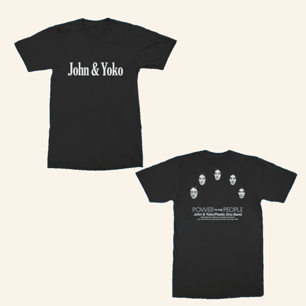 John Lennon Merch John And Yoko Power To The People T-Shirt Gifts For Fans John Lennon Merch John And Yoko Power To The People T-Shirt Gifts For Fans