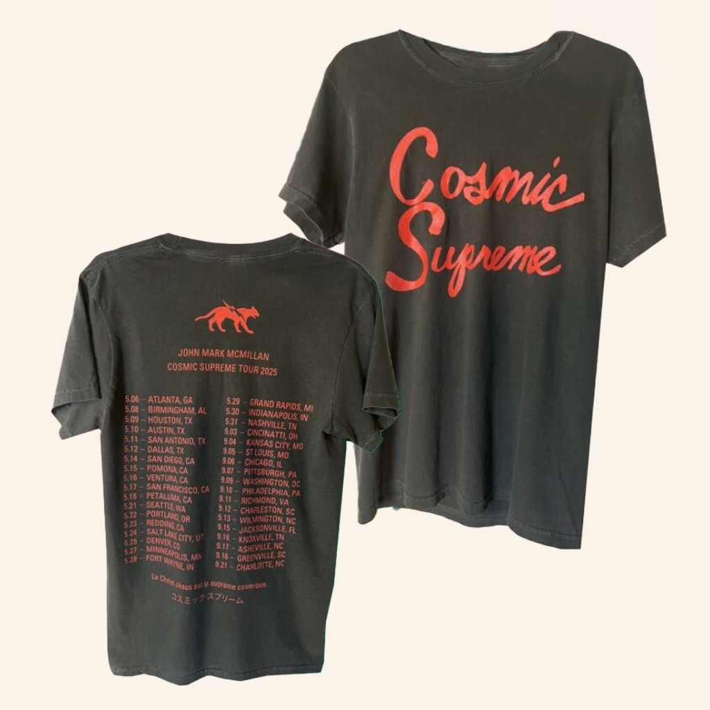 John Mark Mcmillan Merch Cosmic Supreme Tour T-Shirt Gifts For Music Lovers