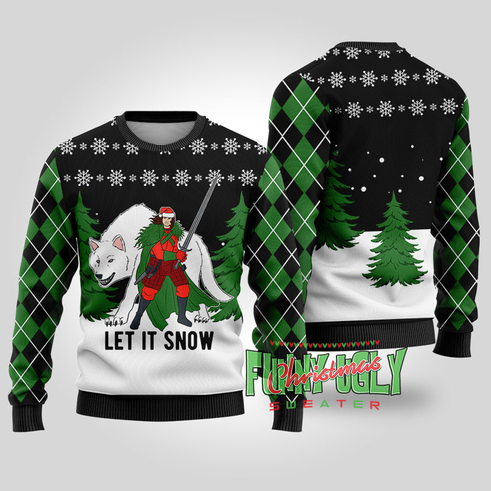 John Snow Got Funny Christmas Sweater Black Meaningful Holiday Gift Merch to Show You Care