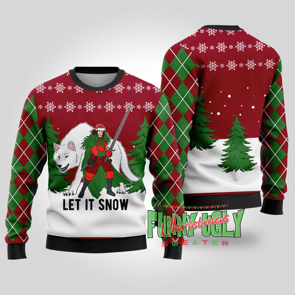 John Snow Got Funny Christmas Sweater Cardinal Red Special Merch Gift Idea for Festive Celebrations