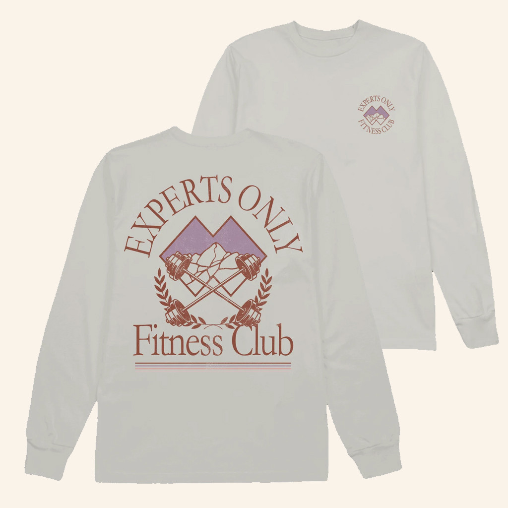 John Summit Merch Experts Only Fitness Club Long Sleeve T-Shirt Dad Christmas Gifts