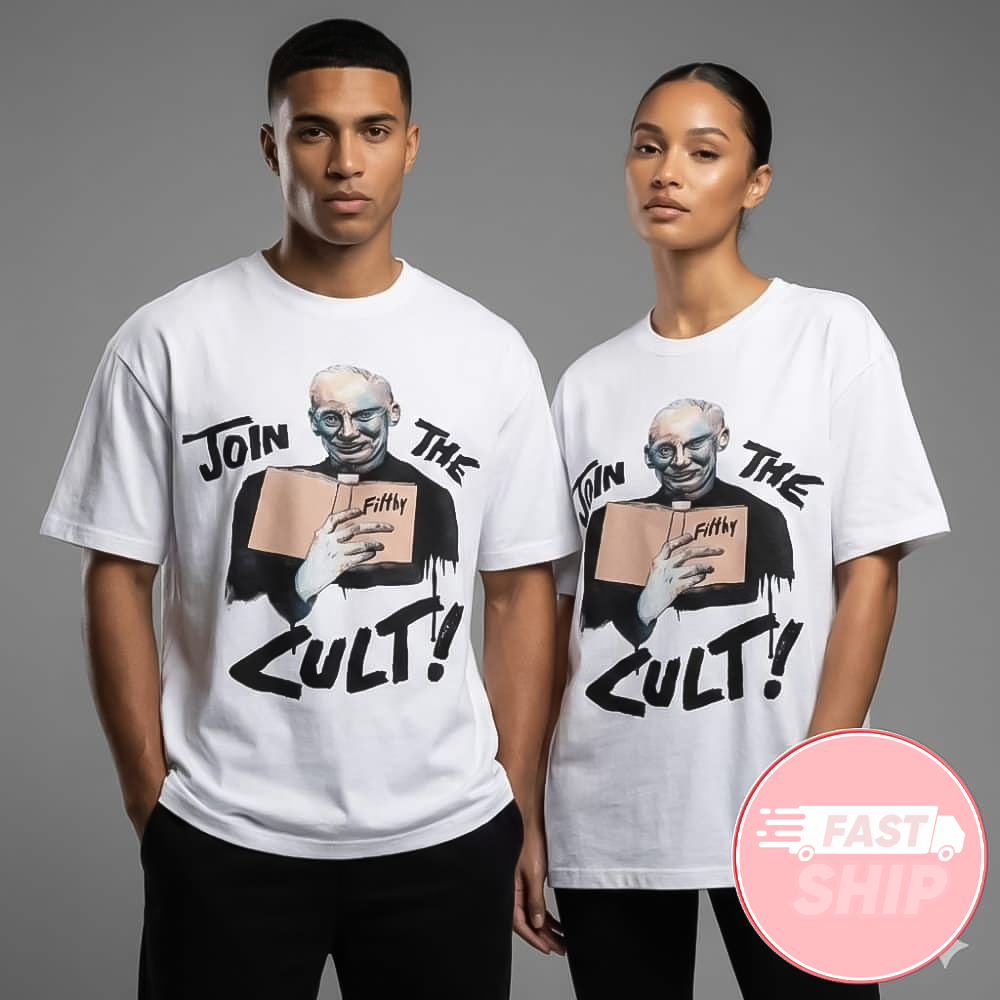 John Waters Live At Baltimore Soundstage Tour Merch February 14 2026 T-Shirt Join The Cult Shirt White