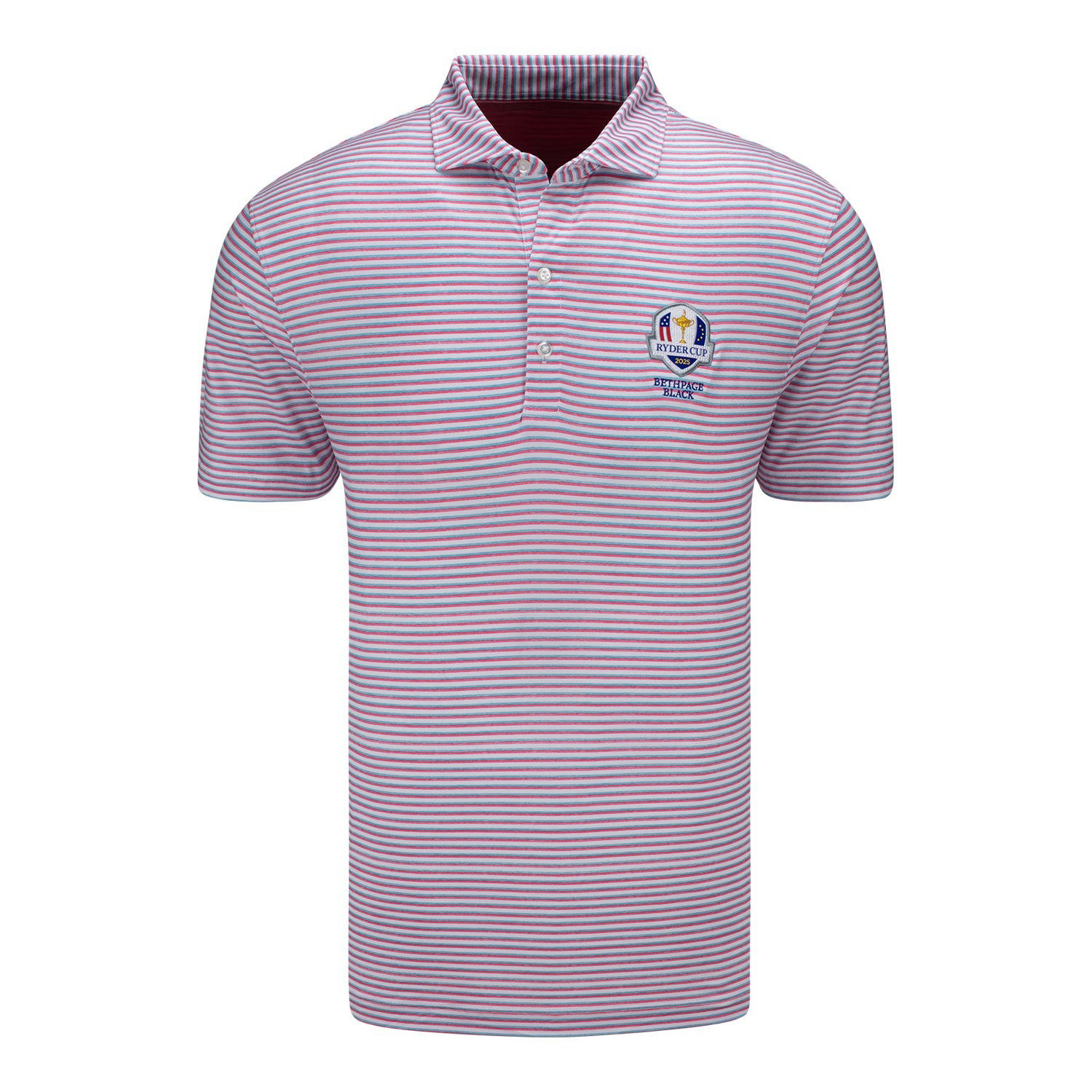 Johnnie-O 2025 Ryder Cup Multistripe Polo Shirt Good Golf Presents For Dad