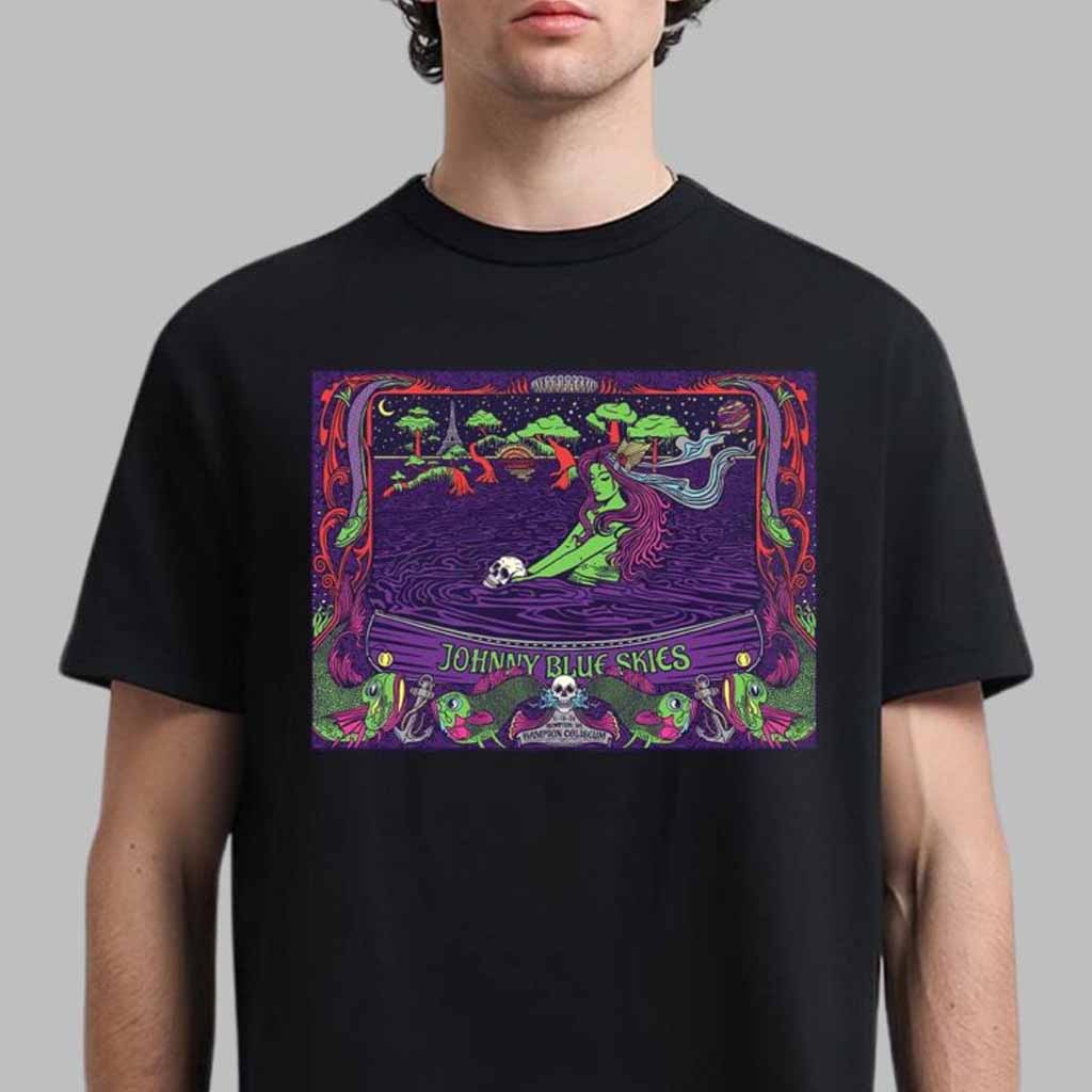Johnny Blue Skies Merch Concert Poster For Hampton Virginia 2024 T-Shirt Fans Gifts Johnny Blue Skies Merch Concert Poster For Hampton Virginia 2024 T-Shirt Fans Gifts