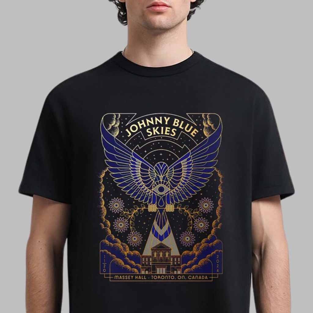 Johnny Blue Skies Sturgill Simpson Gig Poster For Show In Toronto Ontario Canada Night 1 At Massey Hall On November 20 2024 T-Shirt Fans Gifts Johnny Blue Skies Sturgill Simpson Gig Poster For Show In Toronto Ontario Canada Night 1 At Massey Hall On November 20 2024 T-Shirt Fans Gifts
