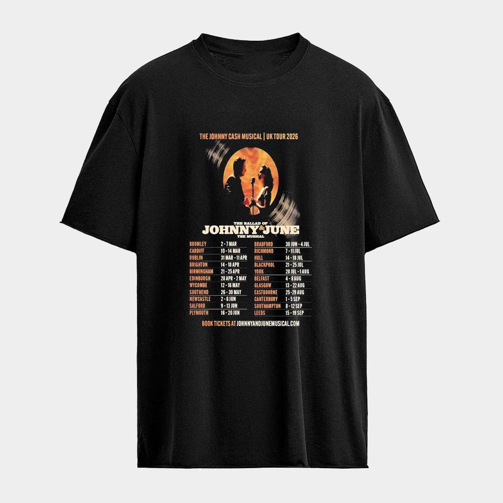 Johnny Cash The Ballad UK Tour 2026 T-Shirt Johnny Cash Merch Gifts For Fans