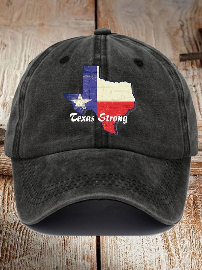 Join us in praying for Texas Retro Texas Strong Print Baseball Cap Gift For Texans