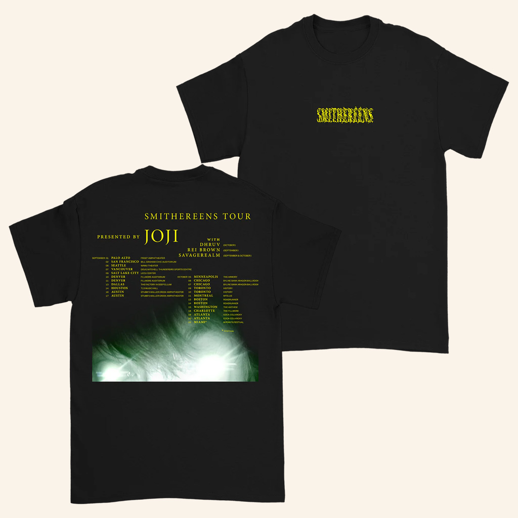 Joji Merch Smithereens Tour Dates T-Shirt Music Related Gifts For Guys