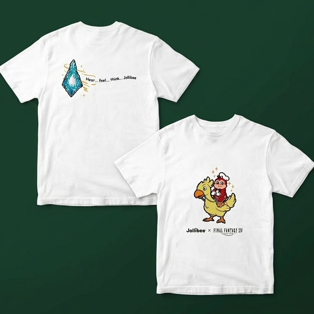 Jollibee Final Fantasy XIV Chocobo T-Shirt Jollibee Clothing Unique Gift For Husband