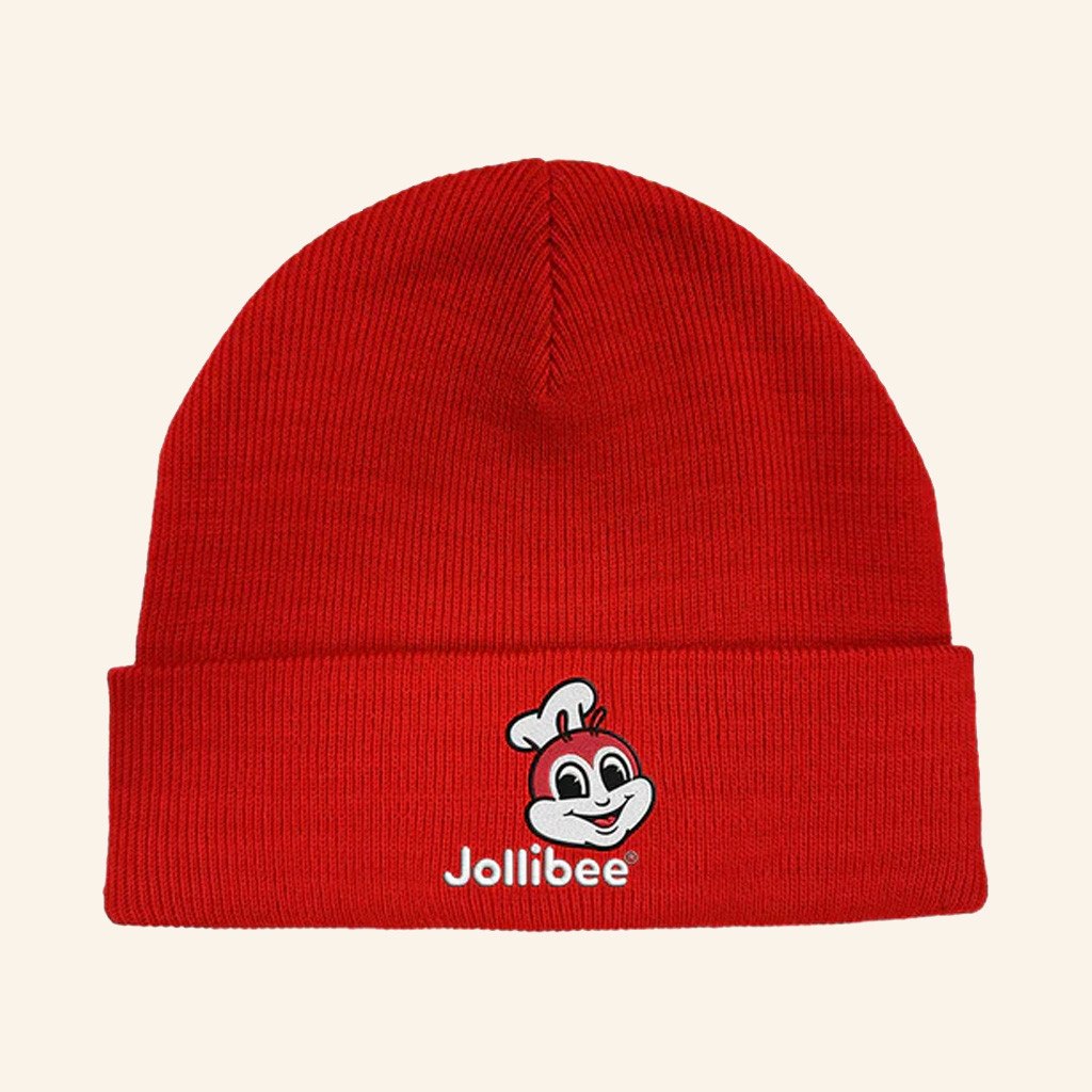 Jollibee Merch Jollibee Logo Red Beanie Gifts Ideas For Friends