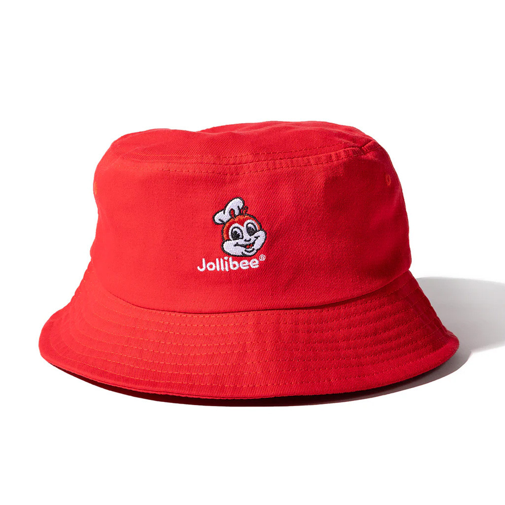 Jollibee Merch Jollibee Logo Red Bucket Hat Gifts For Brothers