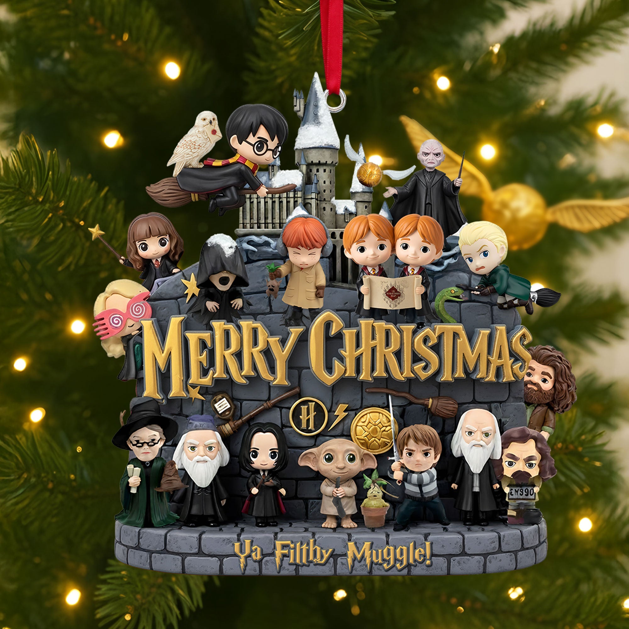 Jolly Castle Christmas Ornament, Personalized Gifts For Fan - Xmas Home Decoration Gift Jolly Castle Christmas Ornament, Personalized Gifts For Fan - Xmas Home Decoration Gift