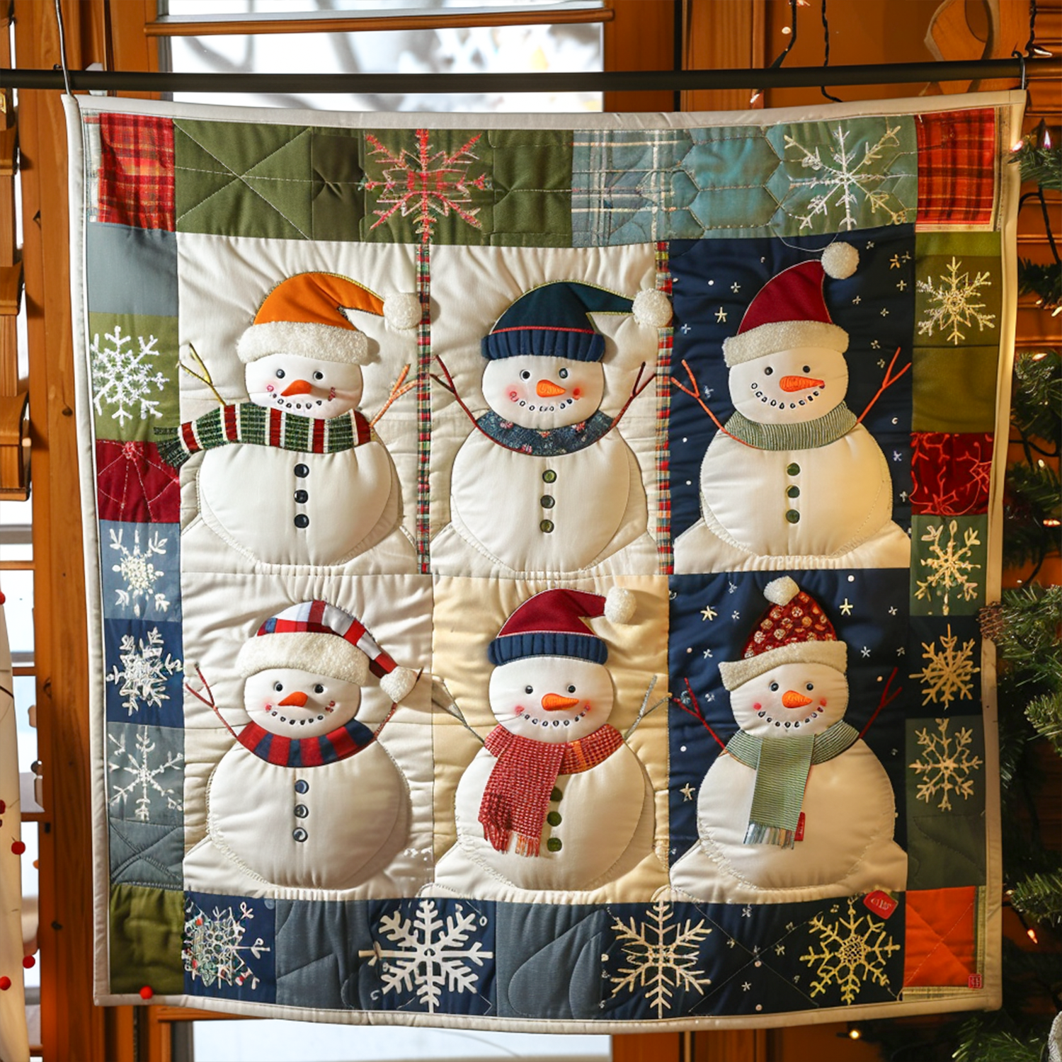 Jolly Gnomes Quilted Blanket Secret Santa Gift Ideas