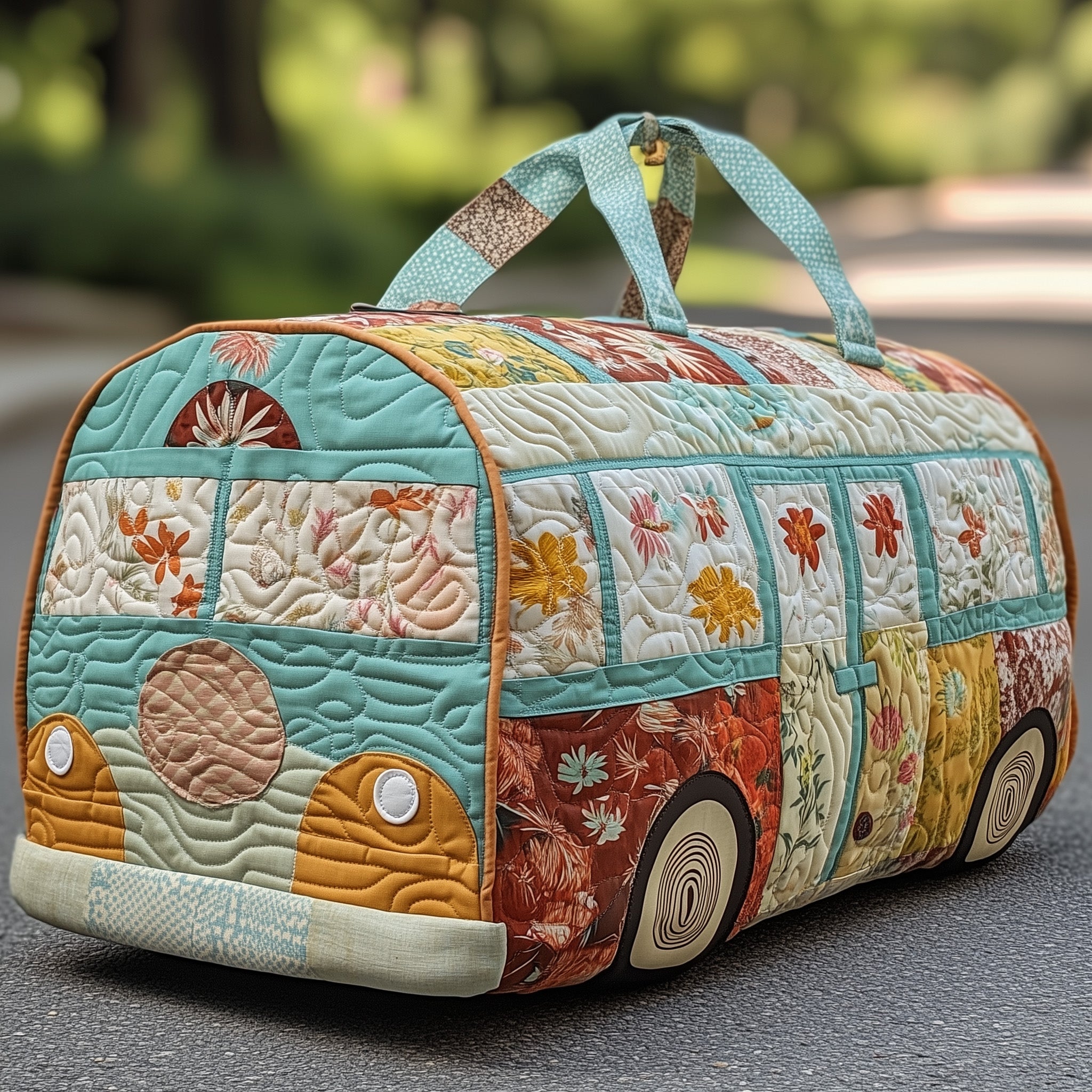 Jolly Journey Quilted Duffle Bag For Outdoor Activities