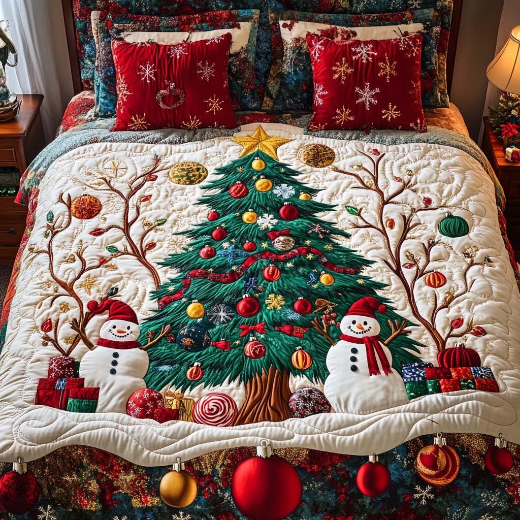 Jolly Moments Quilted Bedding Set Xmas Duvet Sets Christmas Giving Ideas For Families