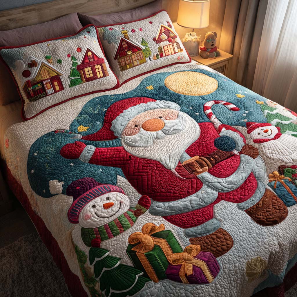 Jolly Night Quilted Bedding Set Stylish Bedding Merch Gift for Home Lovers