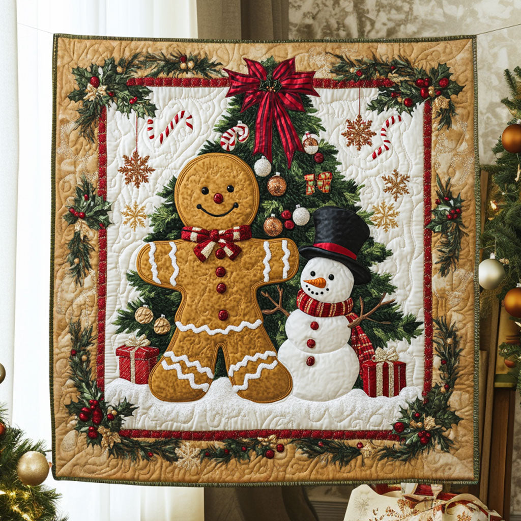 Jolly Pair Gingerbread Quilt Blanket Throw Blankets For Couch Christmas Gift Ideas For Dad