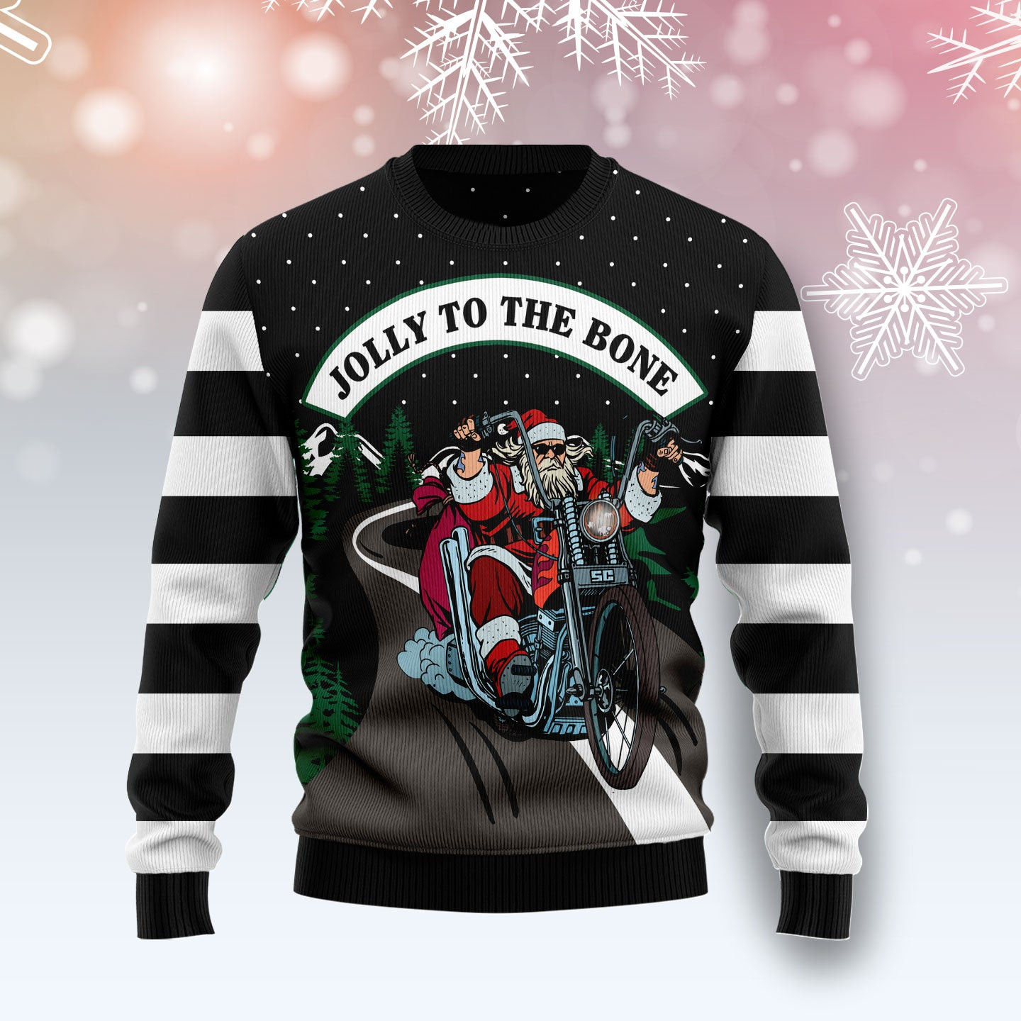 Jolly To The Bone  Ugly Christmas Sweater