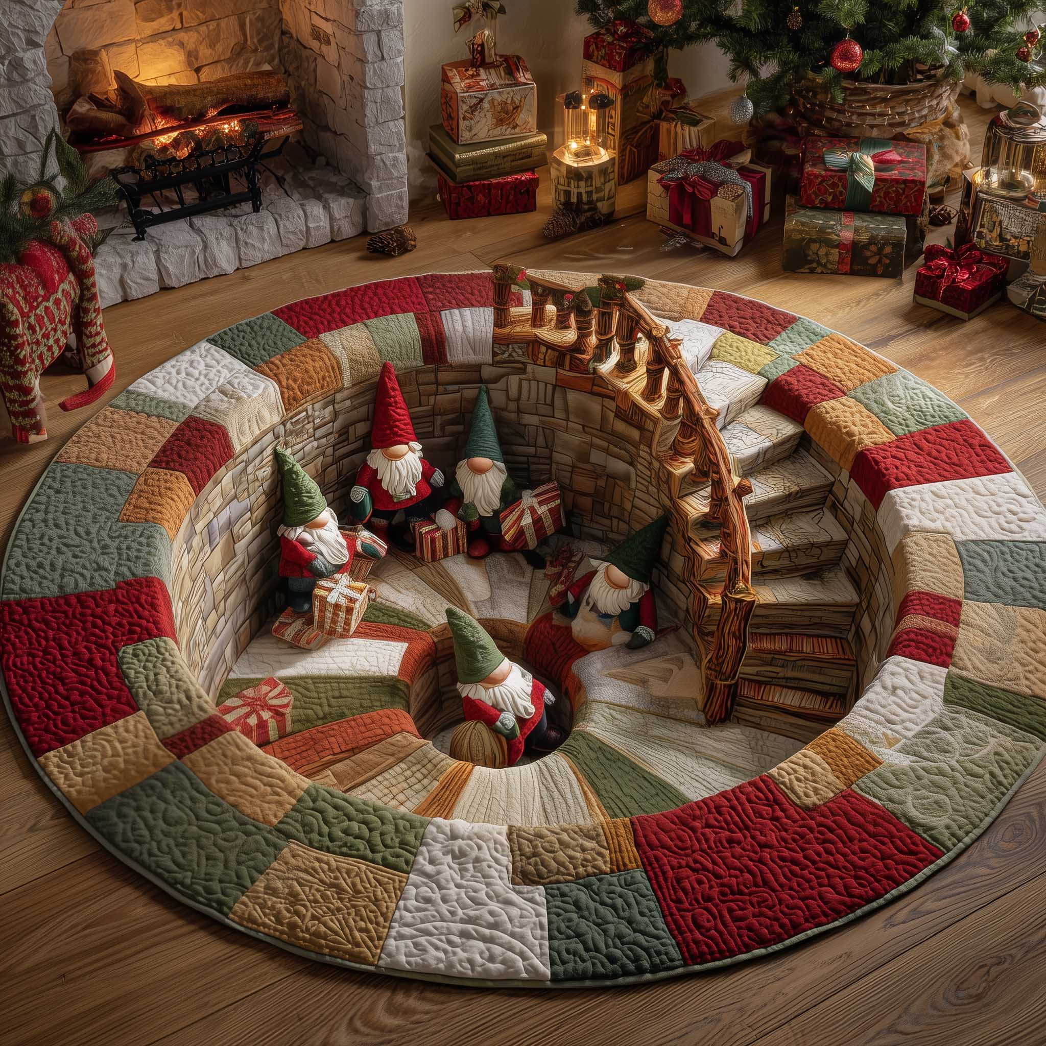 Jolly Workshop Quilted Round Mat Perfect Quilted Round Mat for Any Floor Surface