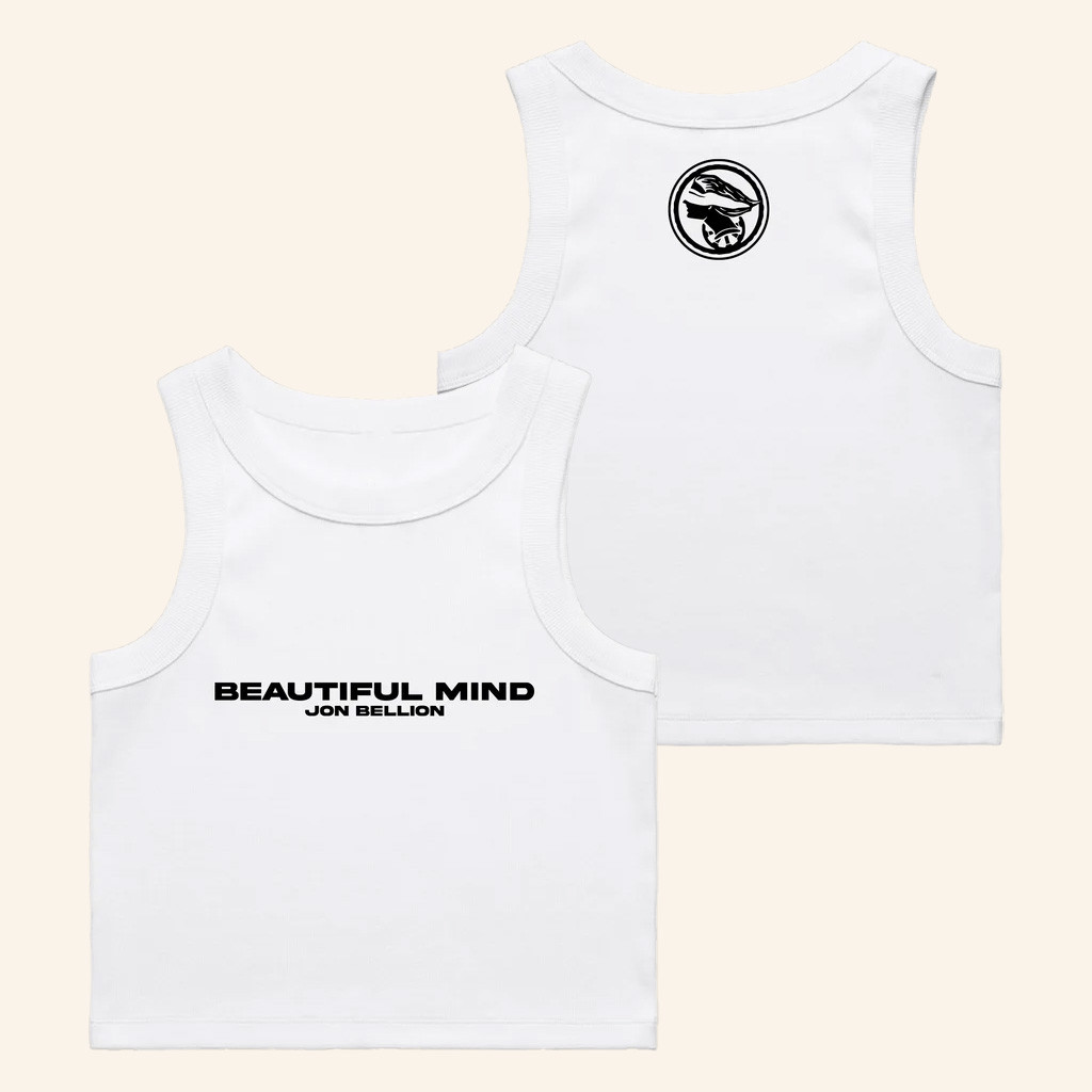 Jon Bellion Merch Beautiful Mind Cropped Tank For Womens Gifts For Rapper Fans Jon Bellion Merch Beautiful Mind Cropped Tank For Womens Gifts For Rapper Fans