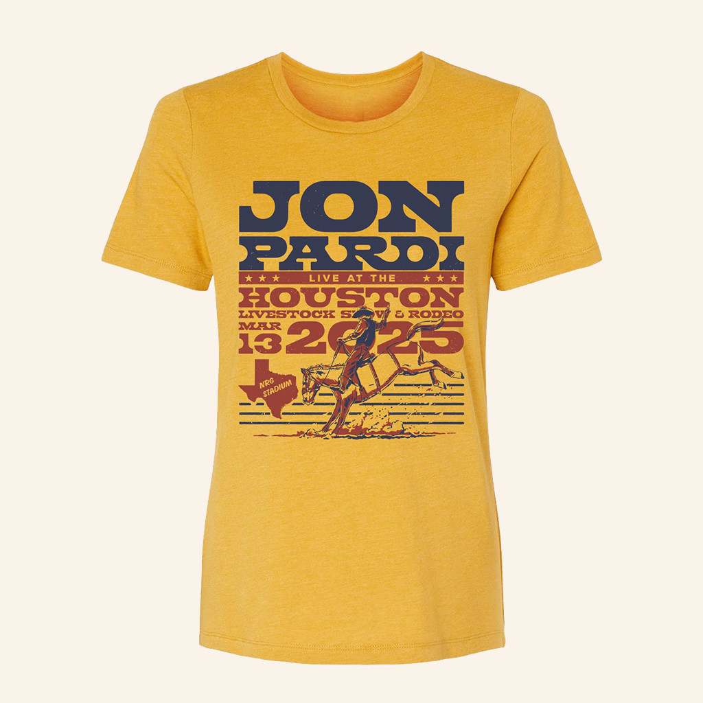 Jon Pardi Merch 2025 Houston Rodeo T-Shirt Presents For Country Music Lovers Jon Pardi Merch 2025 Houston Rodeo T-Shirt Presents For Country Music Lovers
